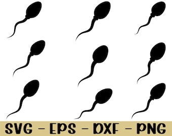 Espermas Svg, Dxf, Png