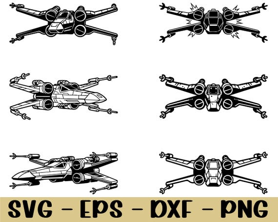 X Wing Fighter Svg, Dxf, Png - Etsy