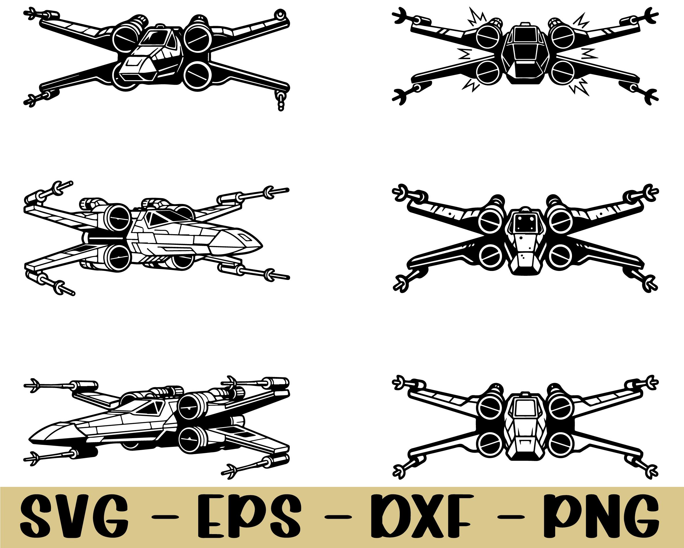 X Wing Fighter Svg, Dxf, Png - Etsy