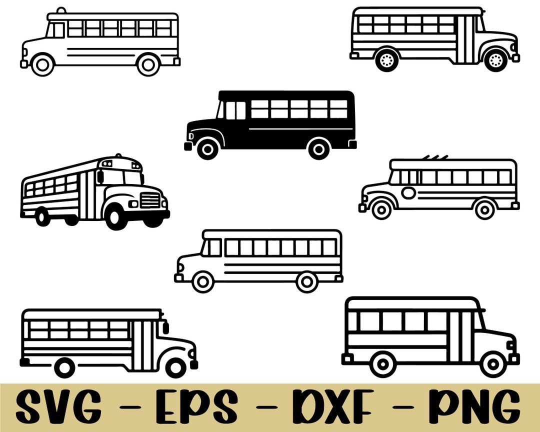 School Bus Svg, Dxf, Png - Etsy Canada