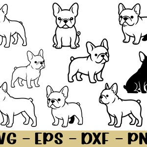 フレンチブルドッグ SVG、フレンチブルドッグ カット ファイル