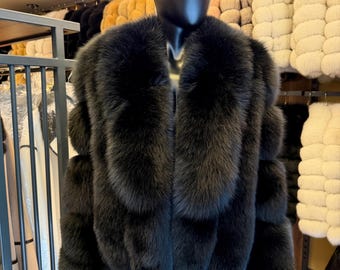 VTG 80s Saga Fox Silver Label Fur Jacket - Etsy