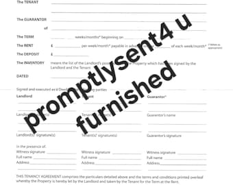 Contrato de locação digital para casa/apartamento mobiliado