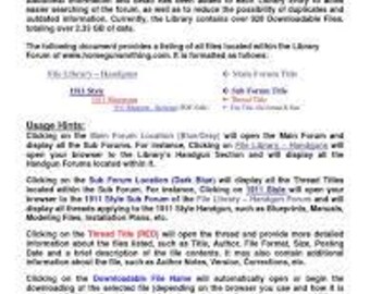 Lista de arquivos da biblioteca em PDF - Armeiros - Armas