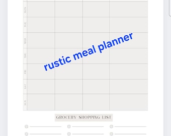 Planejador de refeições (organizador) Impressão digital