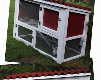 Gaiola para coelhos - Planta e instruções