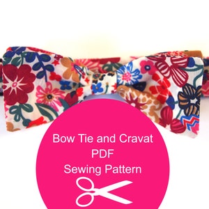 Make Your Own Wedding Bow Tie and Cravat Set Sewing Pattern Instant PDF ...