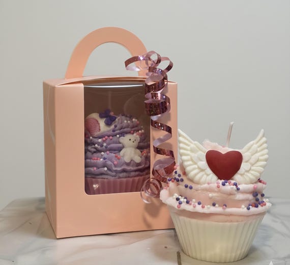 Valentine's Day Heart Cupcake Candle Gifts