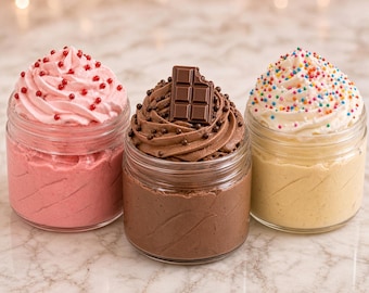 Decorative Whipped Body Butter | Cupcake Frosting Top | Choose Your Scent | Personalized Gift | 2 oz