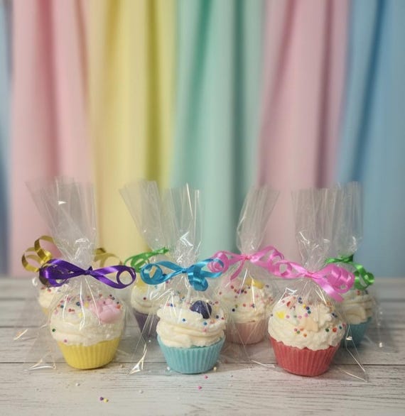 Mini Cupcake Candle Favors – Handmade Scented Soy Wax