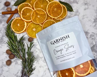 Dried Orange Slices 80+ | Cocktail Garnish, Simmer Pot & Tea Decor | Dehydrated Citrus Wheels