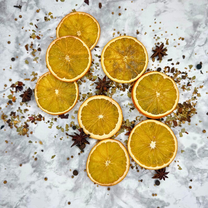 Dried Orange Slices 60+ | Cocktail Garnish, Simmer Pot & Tea Decor | Dehydrated Citrus Wheels image 6
