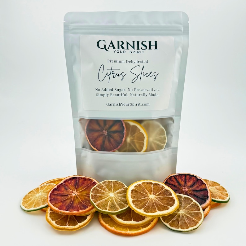 Dried Citrus Mix 20+ | Cocktail Garnish & Tea Sampler | Lemon Lime Orange Dehydrated Fruit Slices image 13