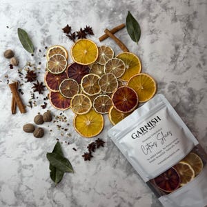 Dried Citrus Mix 20+ | Cocktail Garnish & Tea Sampler | Lemon Lime Orange Dehydrated Fruit Slices image 15