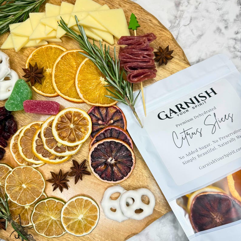 Dried Citrus Mix 20+ | Cocktail Garnish & Tea Sampler | Lemon Lime Orange Dehydrated Fruit Slices image 9