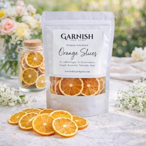 Dried Orange Slices 60+ | Cocktail Garnish, Simmer Pot & Tea Decor | Dehydrated Citrus Wheels image 2