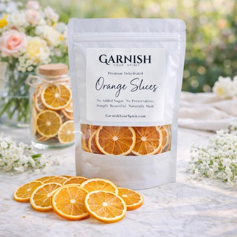 Dried Orange Slices 60+ | Cocktail Garnish, Simmer Pot & Tea Decor | Dehydrated Citrus Wheels image 2