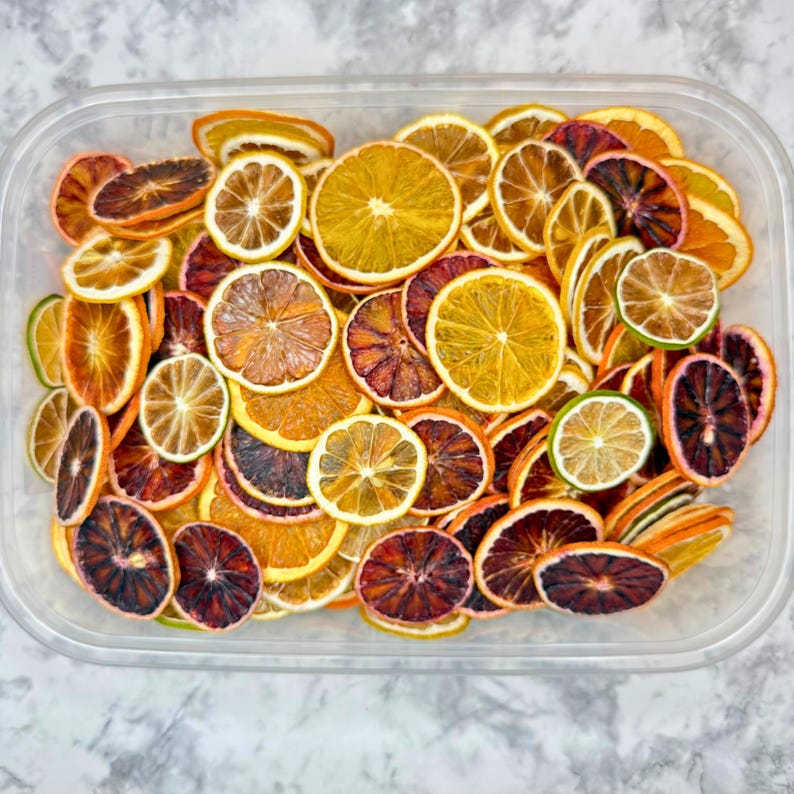 Dried Citrus Mix 20+ | Cocktail Garnish & Tea Sampler | Lemon Lime Orange Dehydrated Fruit Slices image 10