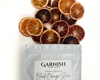 Imperfect Dried Blood Oranges - 40+ Dehydrated Ruby Red Slices