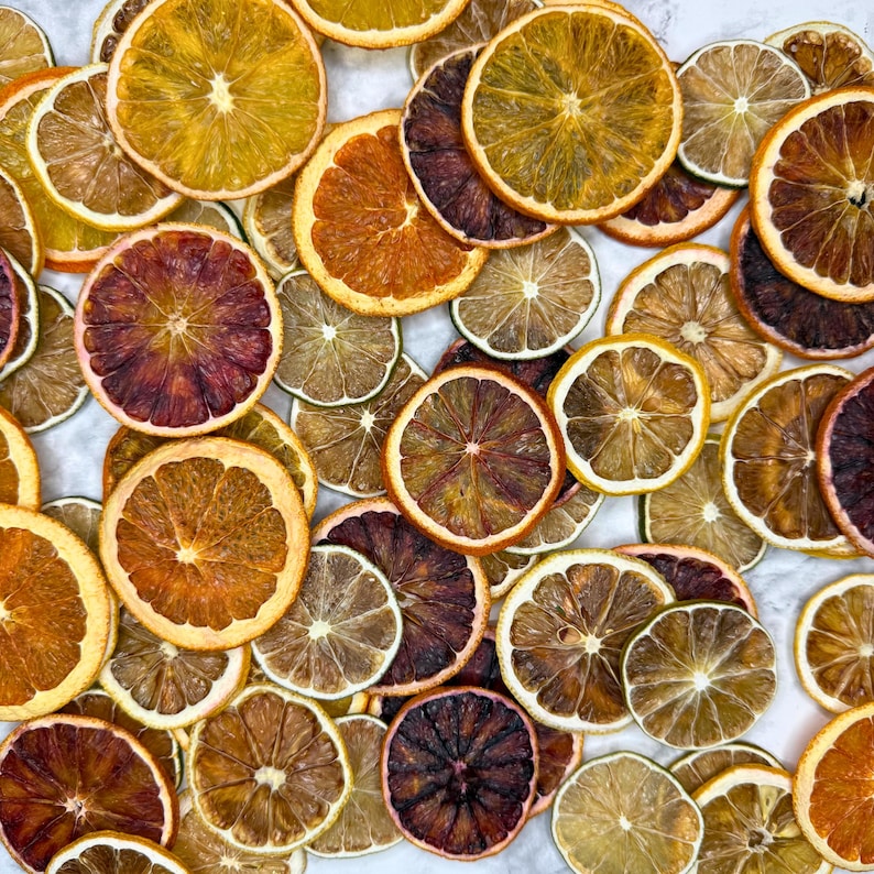 Dried Citrus Mix 20+ | Cocktail Garnish & Tea Sampler | Lemon Lime Orange Dehydrated Fruit Slices image 16