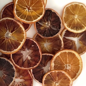 Imperfect Dried Blood Oranges - Dehydrated Ruby Red 20 Slices for Drink Decor