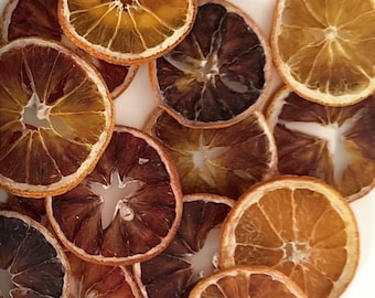 Imperfect Dried Blood Oranges - Dehydrated Ruby Red 20 Slices for Drink Decor