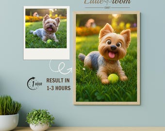 Pixar Style Custom Dog Portrait | Animated Digital Pet Illustration | Unique Cartoon Artwork | Instant Download