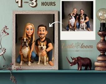 Custom Pixar Style Pet Portrait: Animated Dog Illustration (Digital Download)