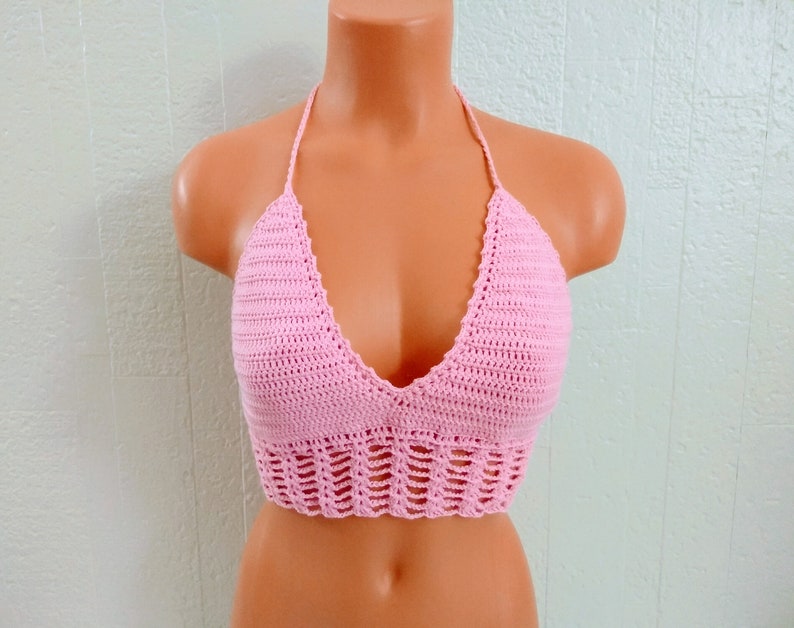 Cage Crochet Top by VikniDesigns Music Festival Crop Top
