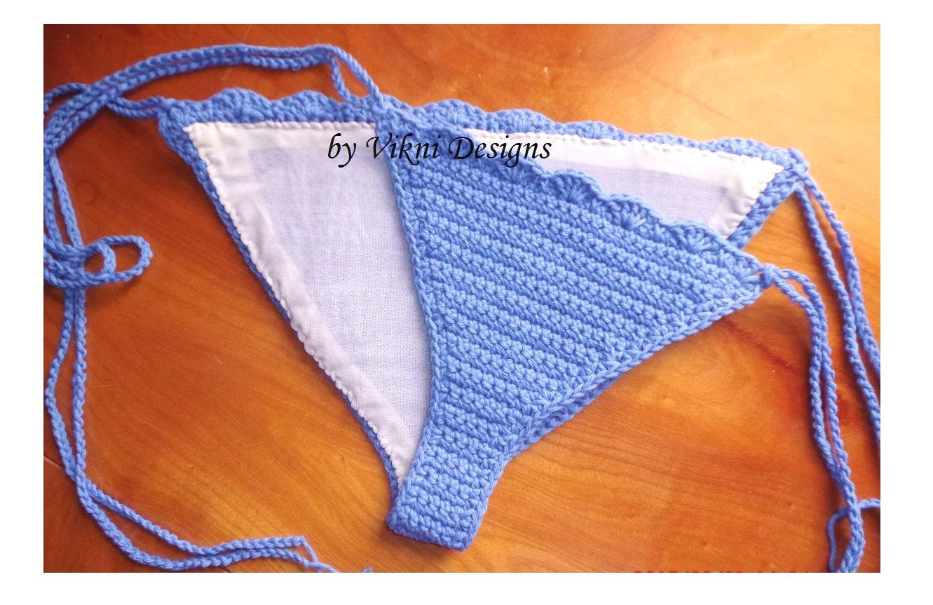 Add Sheer Lining to Any Crochet Bikini Bottom Ordered From Etsy