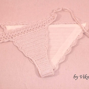 Add Sheer Lining to any Crochet Bikini Sets Ordered from Vikni Designs image 3