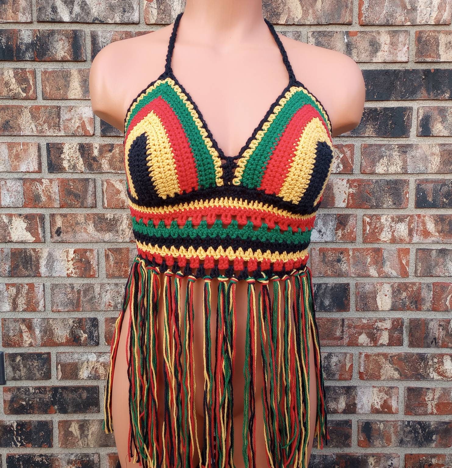 【美品】LEINWANDE Mixed Fringe Crop Top leinwande Mixed Fringe Crop Top