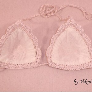 Add Sheer Lining to any Crochet Bikini Sets Ordered from Vikni Designs image 4