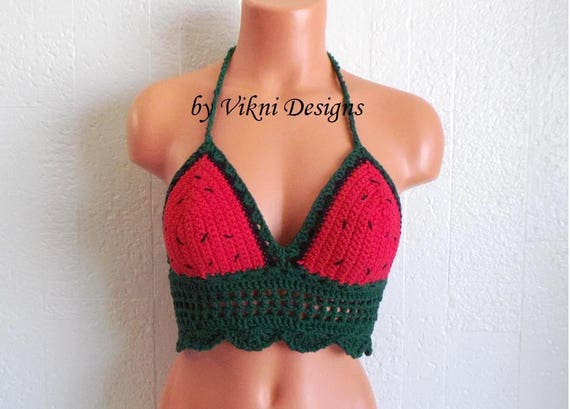 beach crochet top top bra hippie top Crochet top,aqua halter top festival top