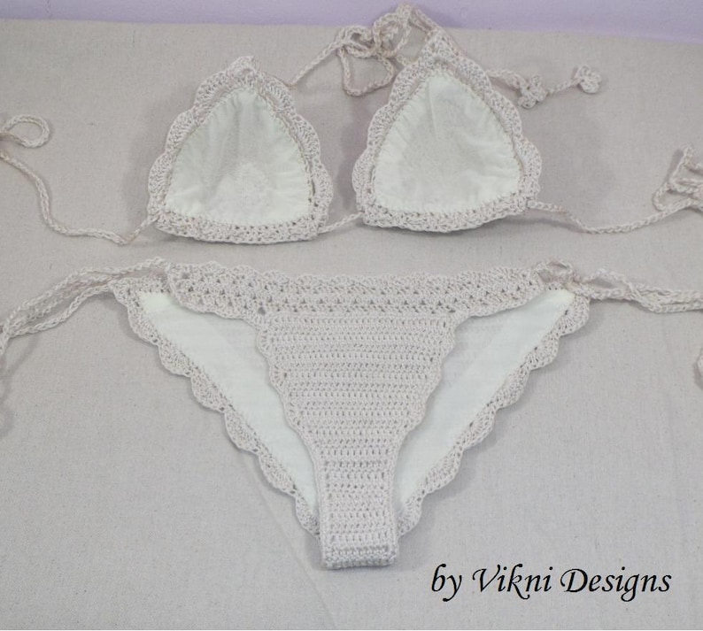 Add Sheer Lining to Any Crochet Bikini Sets Ordered From Vikni Etsy