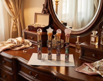 Crystal Perfume Bottle，Long thin tube spray dispensing bottle