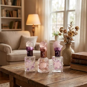 Frasco de perfume de cristal natural, recargable, accesorio de viaje, difusor de aceites esenciales de piedras preciosas naturales, joyería de amor, regalo para el Día de la Madre.