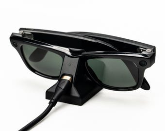 Base de carga compatible con Meta Ray-Ban / Oakley - Modelos: Wayfarer/HSTN/Skyler/Headliner