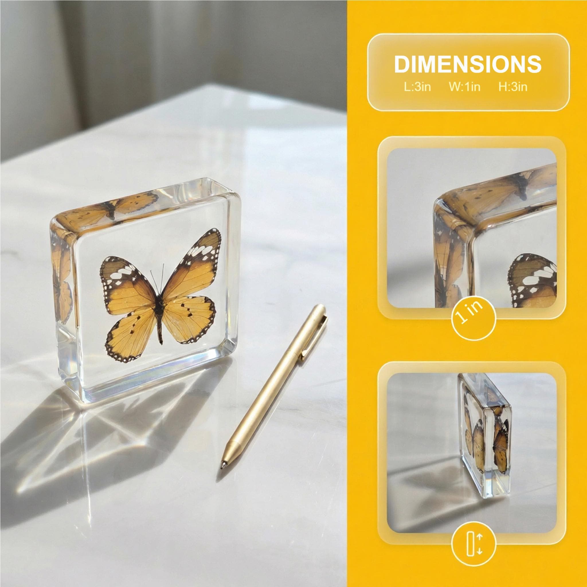 Irikdescia 80 Mariposas De Resina Coloridas | Decoración En Miniatura Para Manualidades, Uñas, Casas De Muñecas
