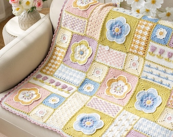 Portable Motif Blanket | Crochet Chart Pattern | Limited Written Instructions | Video Tutorial Available
