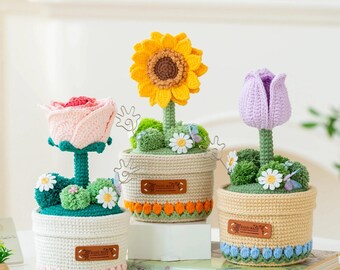 Flowerpot Pen Holder Crochet Kit
