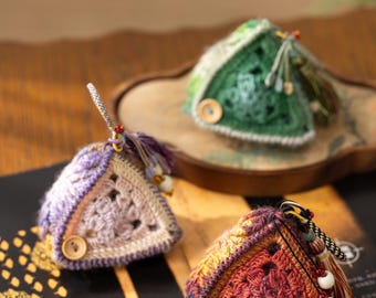 Lucky Zongzi Pouch  | Crochet Chart Pattern | Limited Written Instructions | Video Tutorial Available