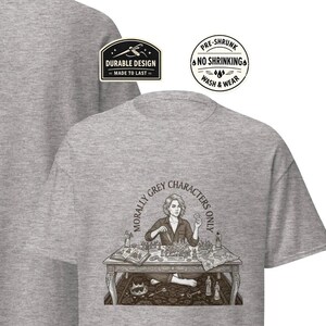 Morally Grey Characters Only Shirt, BookTok Fantasy Reader, Dark Romance Graphic T-Shirt, Book Lover Aesthetic Shirt, Literary Gift for Her