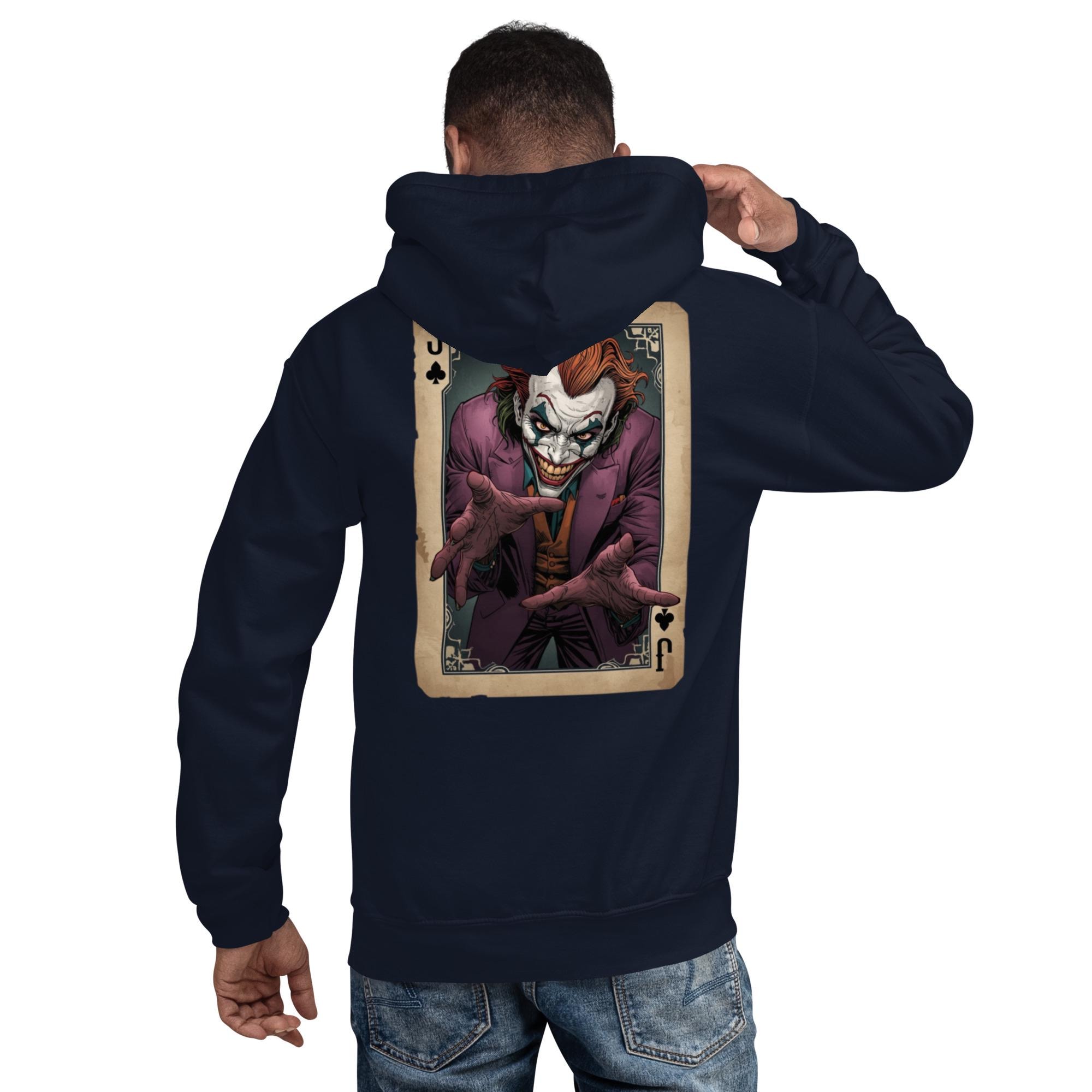 Unisex Aesthetic Joker Hoodie | Playing Card Graphic Sweatshirt - Etsy