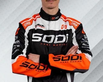 Traje de karting estilo Fórmula 1 profesional / Traje de karting homologado por la CIK/FIA / Diseño personalizado / Incluye camiseta y pasamontañas de regalo