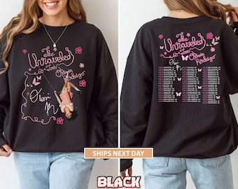 Olivia Rodrigo Tour Hoodie & Sweatshirt: The Unraveled Concert Merch Pullover, Y2K Butterfly Graphic Apparel