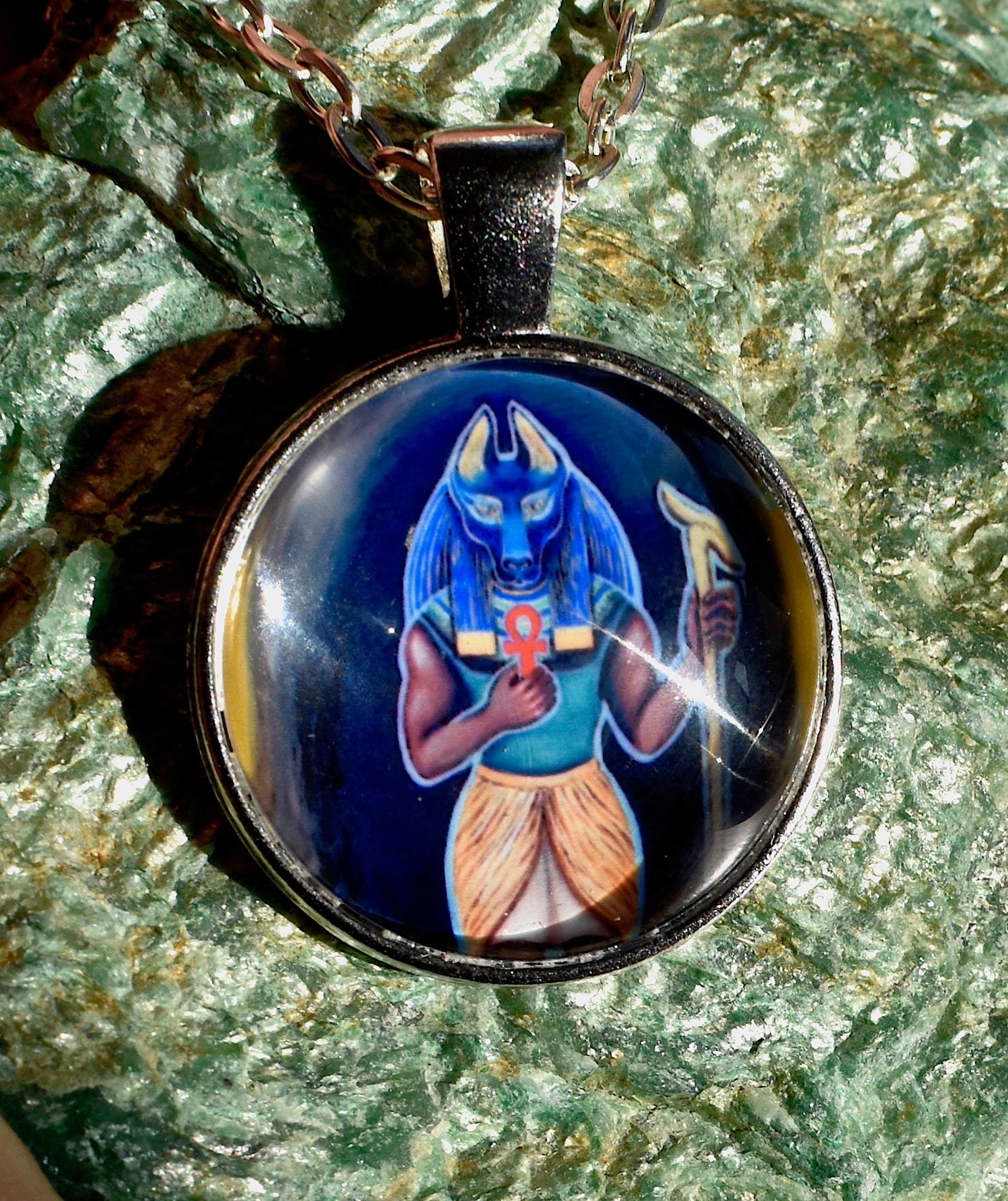 Anubis pendant Egyptian God of Duat original Sekhem healing Etsy