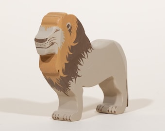 Wooden Lion Toy
