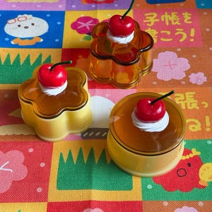 Pudding Shaped Storage Box Japanese Retro Dessert Container Desk Decor Organizer Gift Collectible