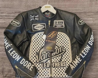 Aime Leon Dore Vanson Leather Motorcycle Jacket: Limited Edition